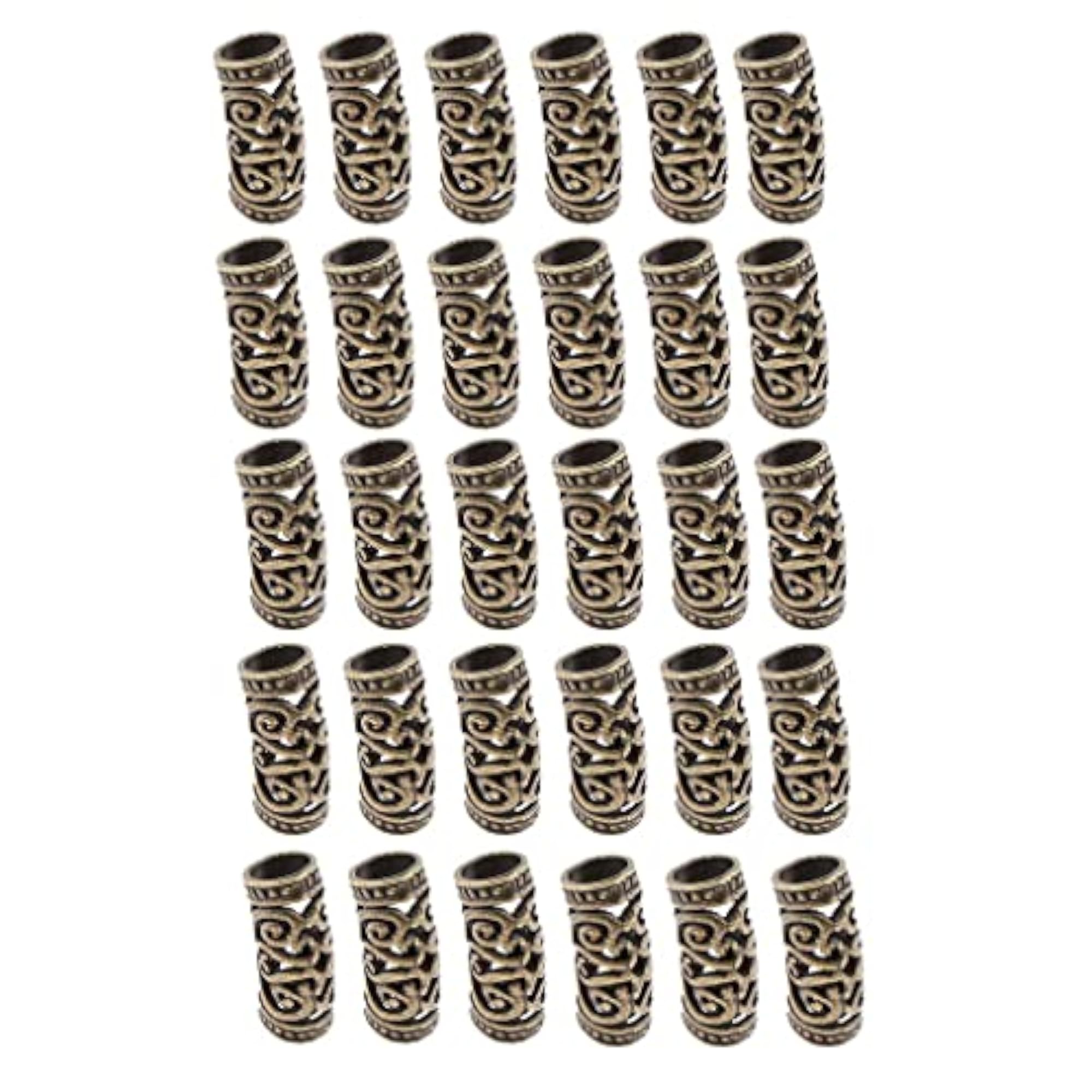 30pc Adjustable Dread Lock Beads Hair Rings, Hair Accessories